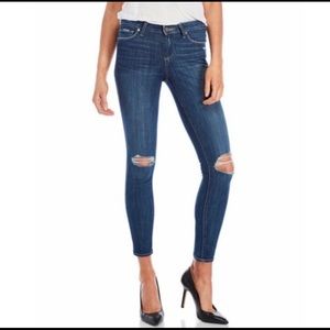 Paige Verdugo Ankle distressed skinny denim jeans 25